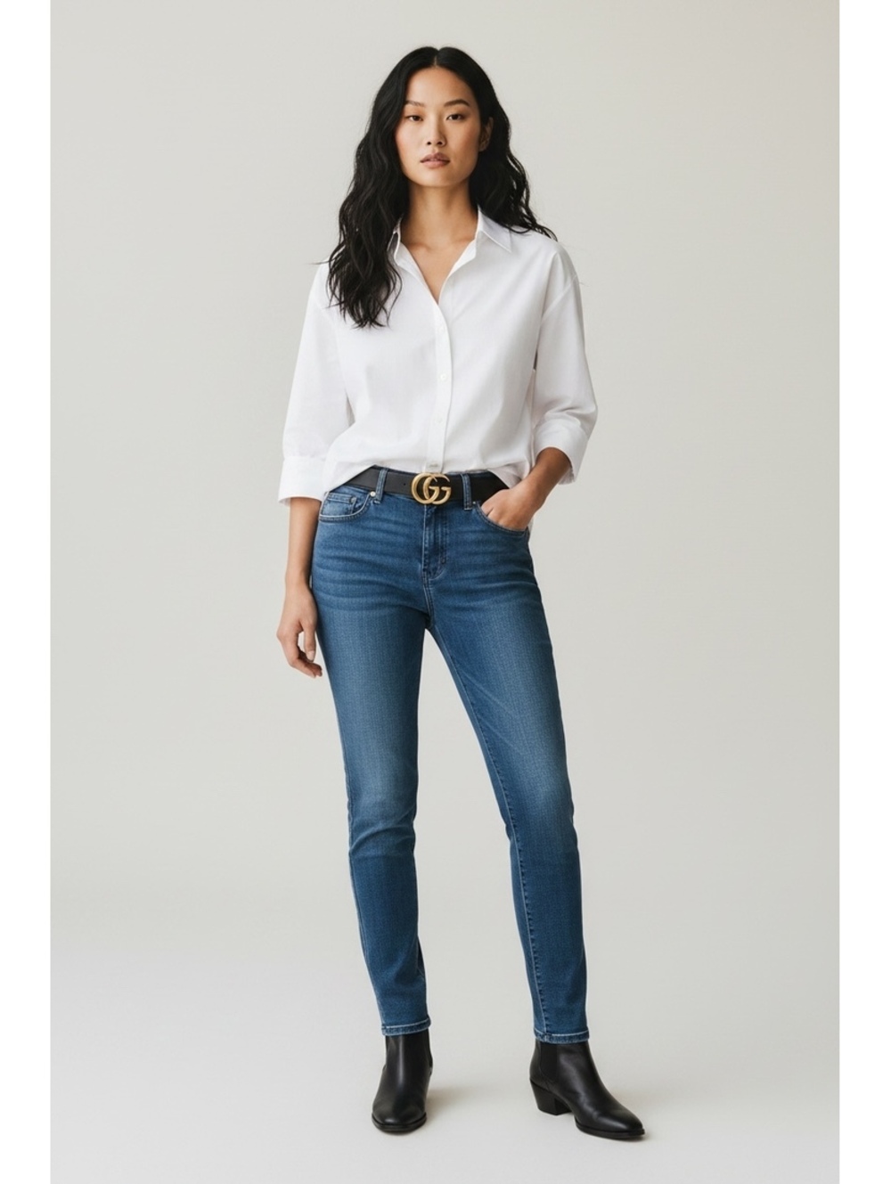 Chico's Black Label Straight Leg Jeans - Size 0 (US 4) - GUC